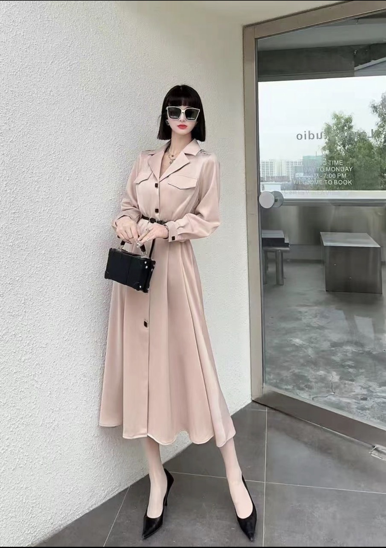 Elegant shirt dress