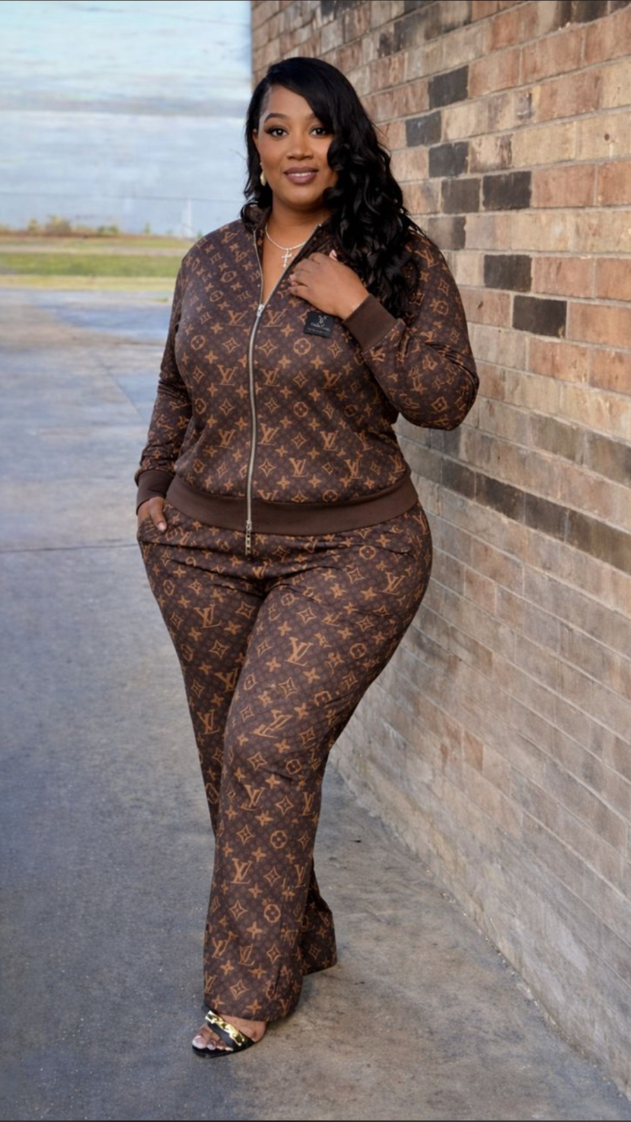 Luxury monogram Two piece set